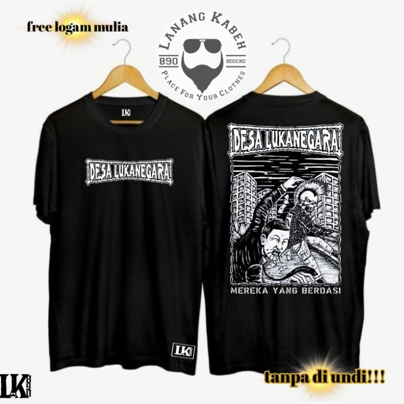 KAOS DESA LUKA NEGARA / T-SHIRT DISTRO / TERIMA CUSTOM KAOS DISAIN SUKA SUKA