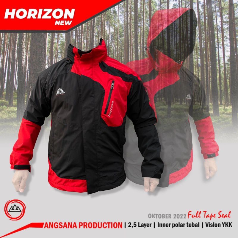 Jaket outdoor Angsana original seri horizon waterproof Daleman polar