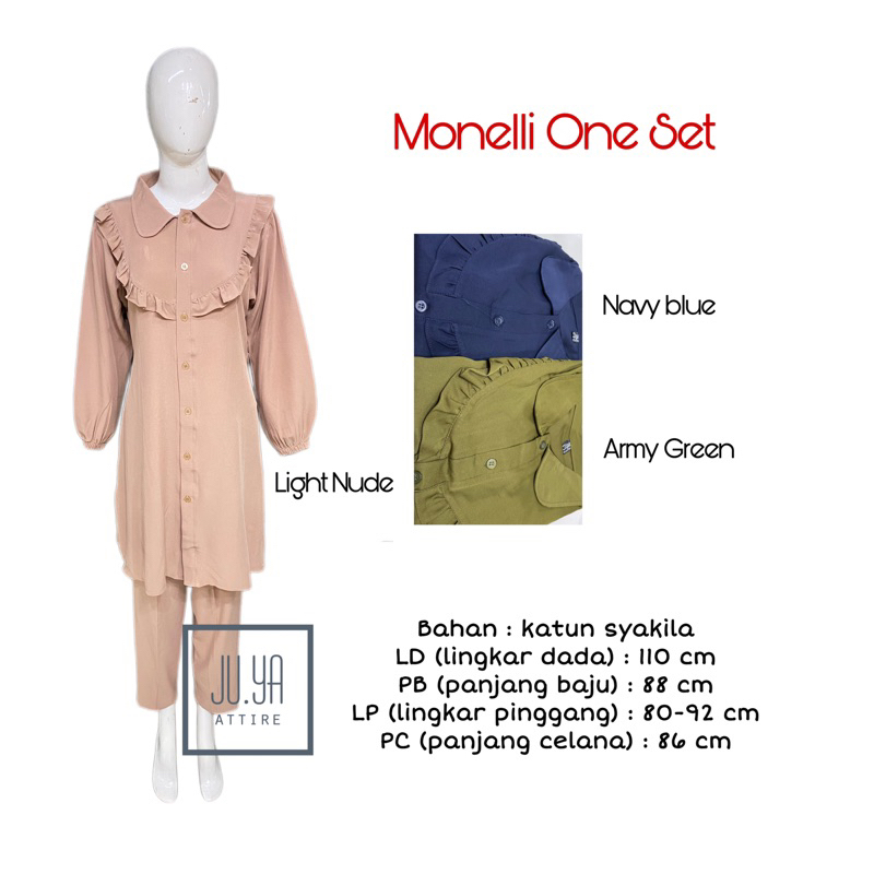 One Set Atasan + Celana Syakila “MONELLI ONE SET”