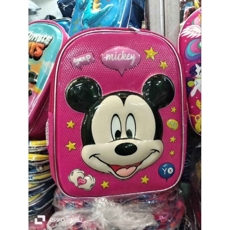 Ransel 3Dimensi backpack embos Karakter Timbul Tas Ransel anak sekolah