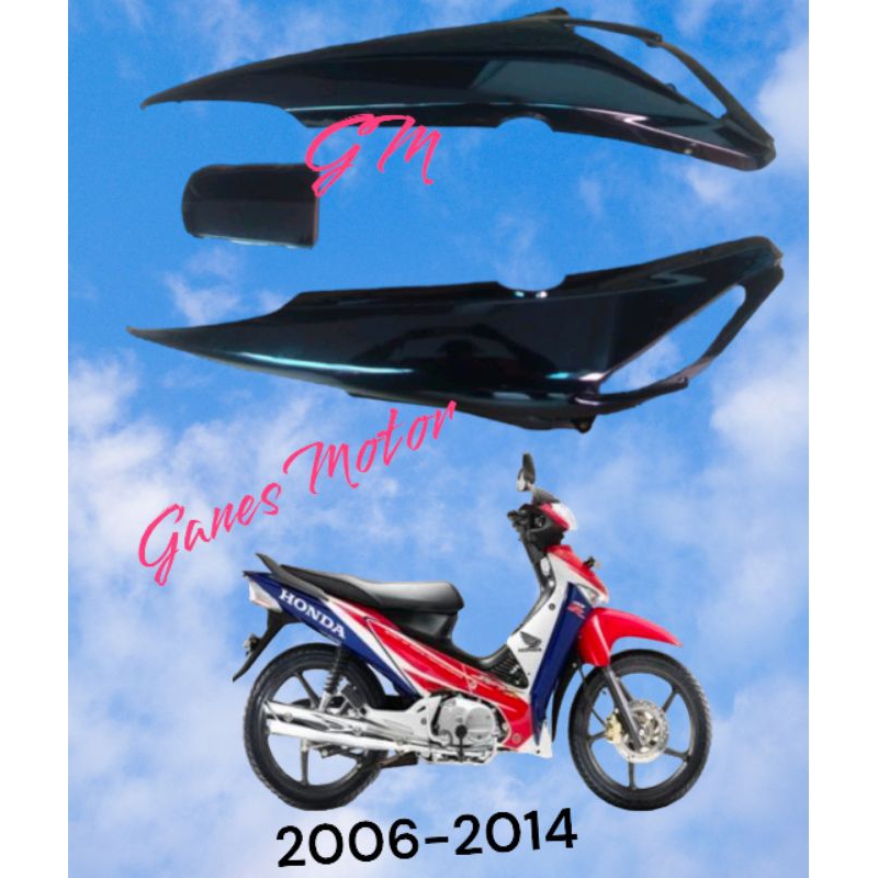 cover body honda supra x 125 lama karbu hitam