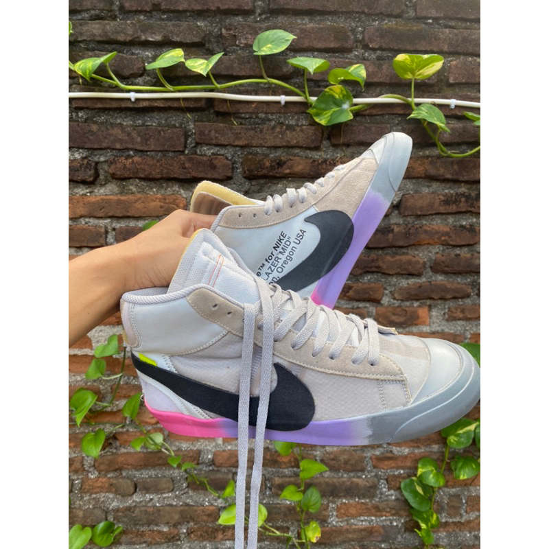 SEPATU SECOND Nike Serena Williams X OFF-WHITE X Blazer Studio Mid 'Queen' Nike X OFF-White
