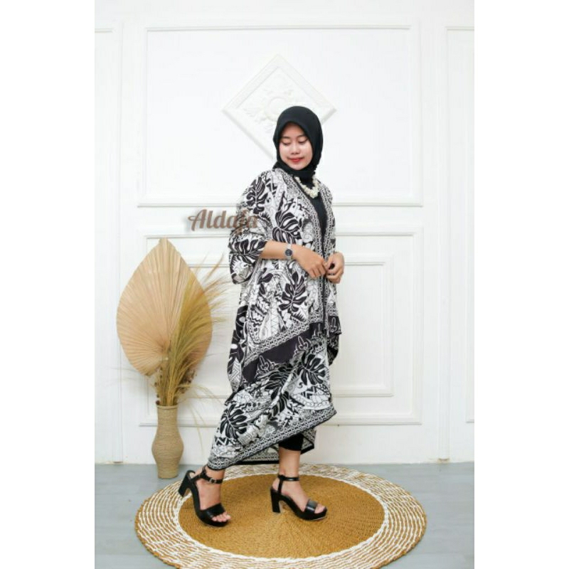 outfit KOndangan batik full sett dengan rok lilit