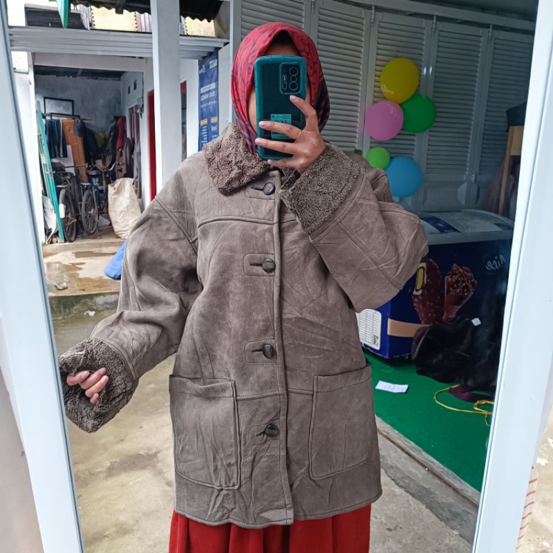 shearling jacket leather danpol (UNISEX)