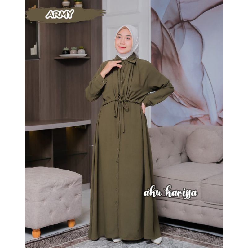 AKU KARISSA DRESS // SYAQINA DRESS AKU KARISSA // GAMIS CRINKLE MUSLIMAH AKU KARISSA
