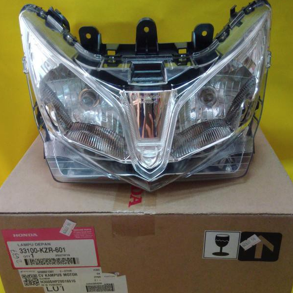 LAMPU DEPAN /REFLEKTOR ASSY VARIO 125 OLD LAMA 2012 -2014 PLUS SOCKET & BOHLAM [33100-KZR-601]