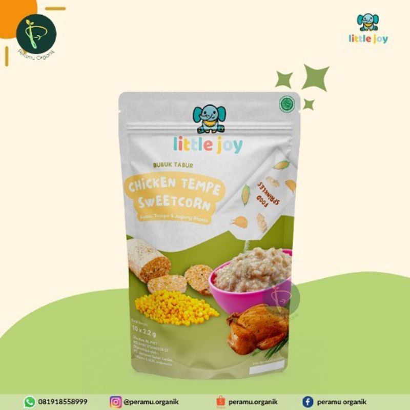 

Chicken Tempe sweet corn / MPASI bayi bubuk tabur gizi / Little Joy