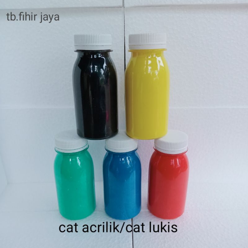 ( 100 ml ) Cat Akrilik / Cat Lukis / Cat Kanvas/Cat Styrofoam / Cat Tembok