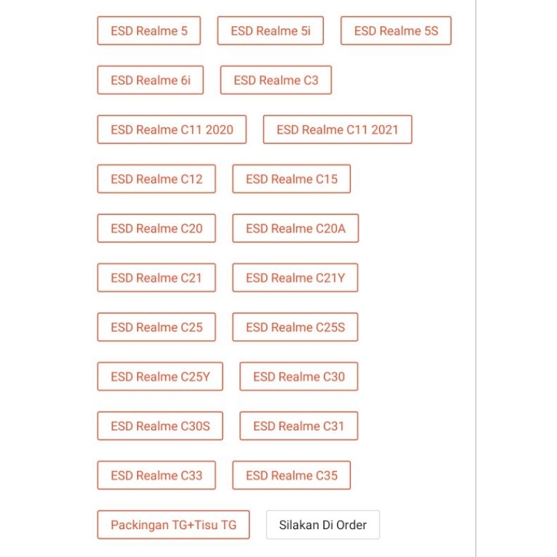 REALME C3 / REALME C11 2020 / REALME C11 2021 / REALME C12 / REALME C15 / REALME C20 / REALME C20A / REALME C21 / REALME C21Y / REALME C25 / REALME C25S / REALME C25Y / REALME C30 / REALME C30S / REALME C31 / REALME C33 / REALME C35 / REALME 5 / 5i 5S 6i