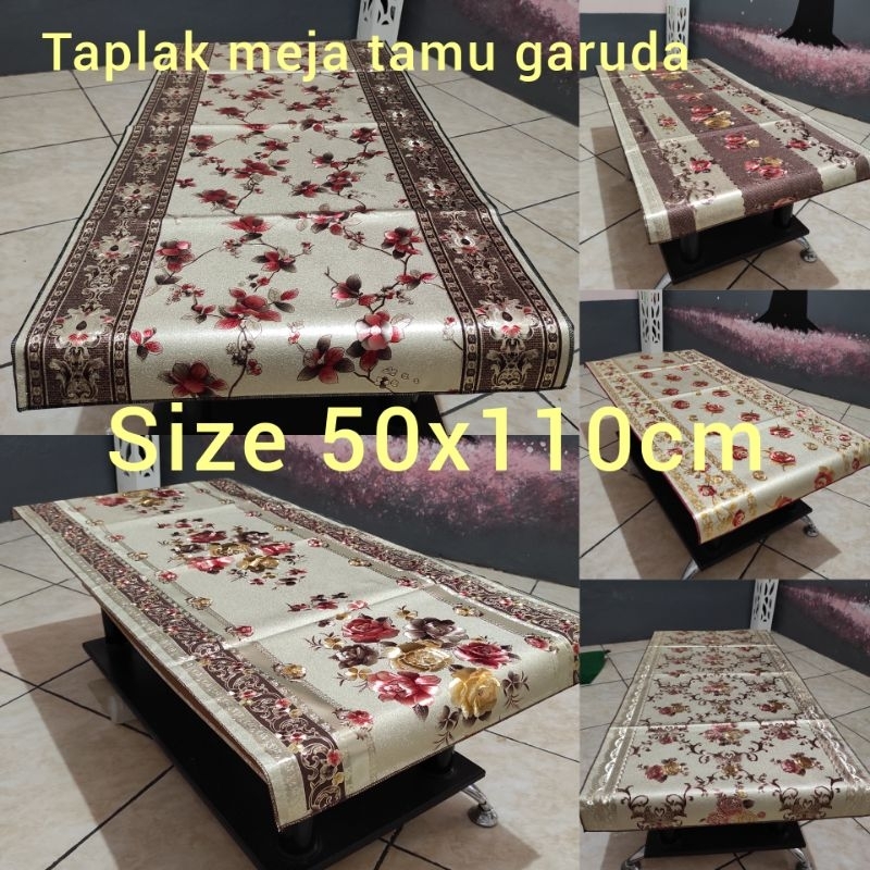 TAPLAK MEJA TAMU GARUDA PVC MOTIF 3D