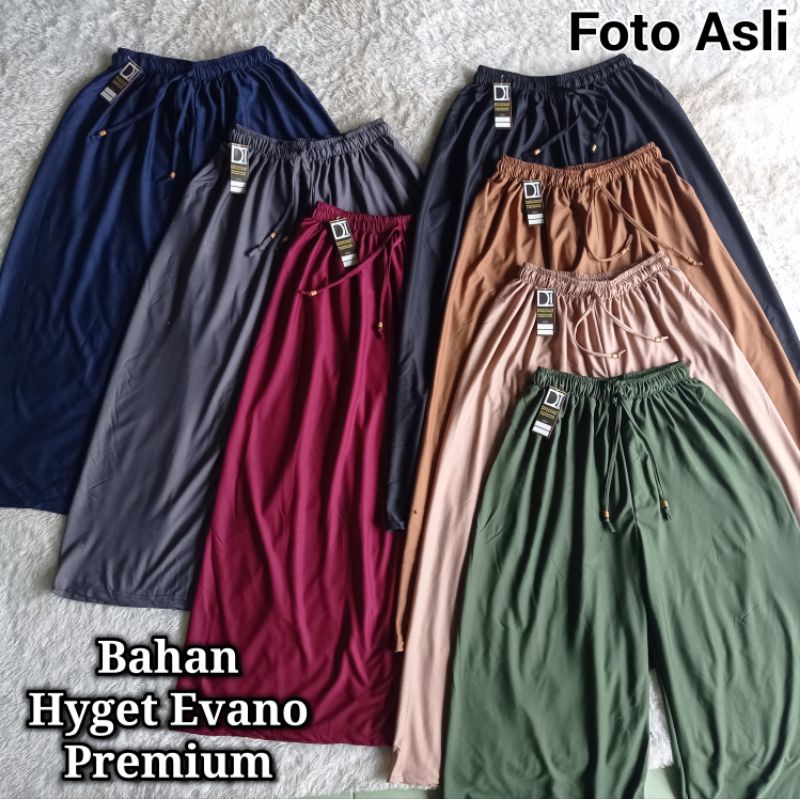 Big Size Kulot Polos Tali Serut Ukuran Jumbo Max Bb 100kg Bahan Evano Pinggang HW High Waist Premium | Celana Kulot Panjang Polos Big Size Xxl Super Jumbo Bb 80kg 90kg 100kg | Loose Cullote Uniklo Big Size Super Jumbo | Grefata