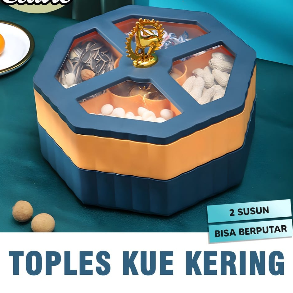 &lt;^ SJA ^&gt; Toples Kue Lebaran - Tempat Kue Makanan Ringan - Toples Makanan Snack Toples Imlek Kue Kering