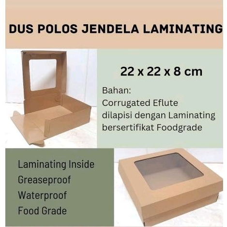 

Dus Polos Jendela Laminating 22x22x8cm