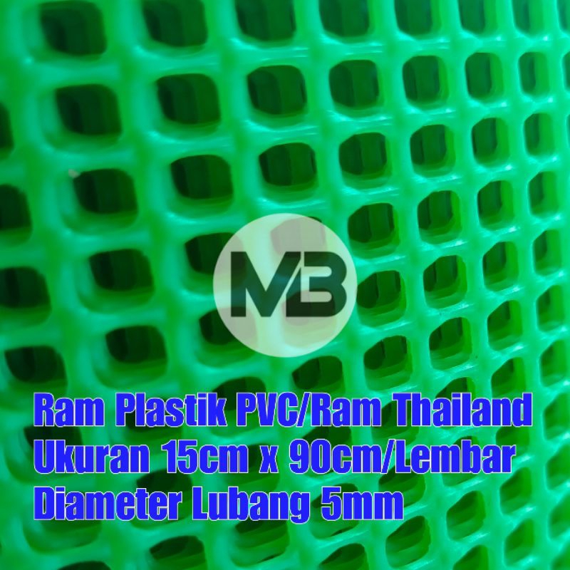 Kawat Ram Plastik Pvc 15cm x 90cm Per Lembar l Ram Thailand Pelapis Sirip Walet