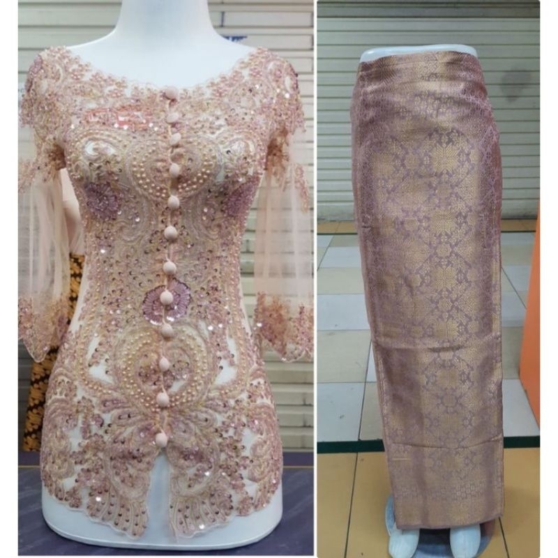 Setelan kebaya payet lengan 7/8 kebaya payet wisuda//kebaya modern//kebaya terlarisss//kebaya payet kekinian//kebaya pesta