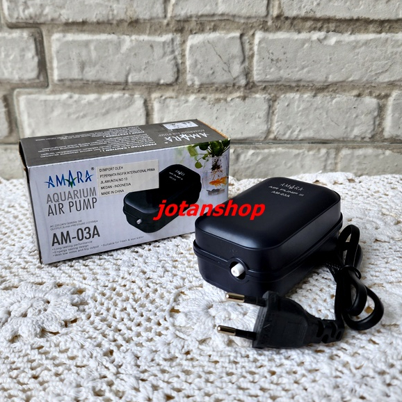 PAKET AMARA AM 03A Mesin Pompa Udara Aerator 1 Lubang AM03A Aquarium Air Pump airpump AM03 A 03 A