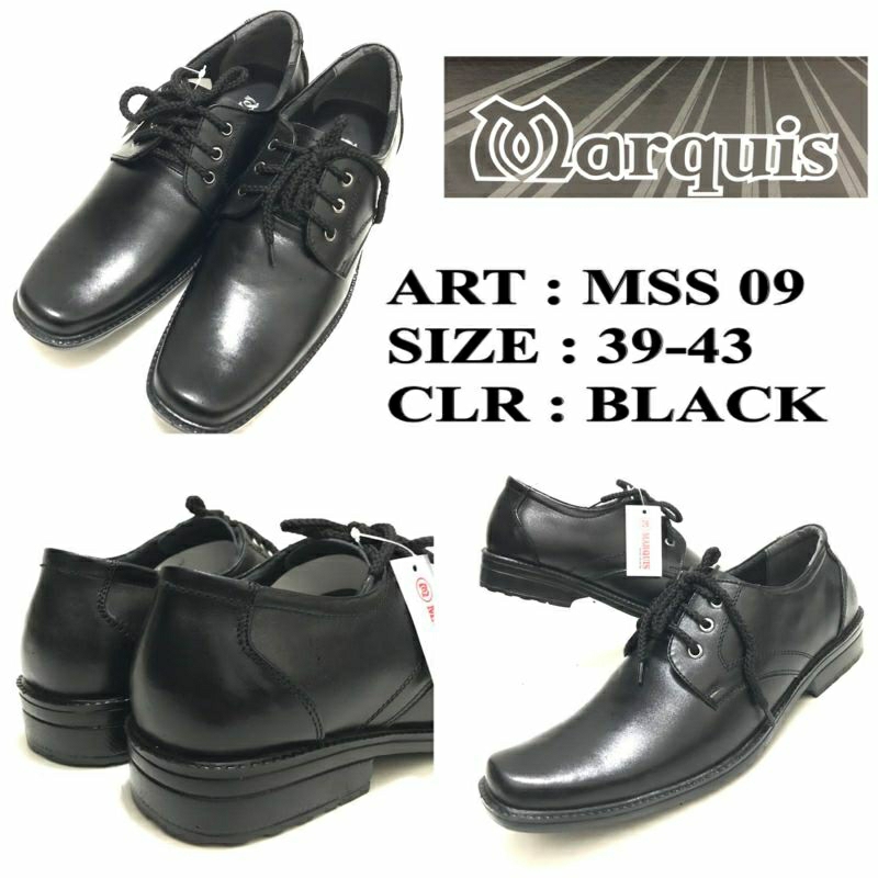 SEPATU SLIP ON PANTOFEL BY MARQUIS SIZE MSS 09 39-43. WARNA HITAM.