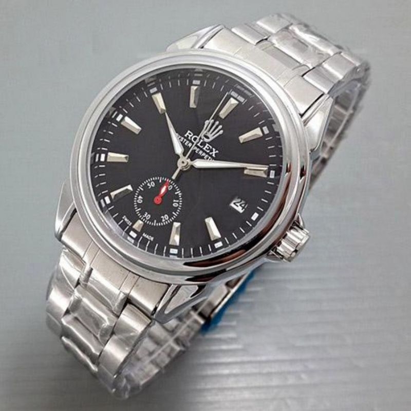 Jam Tangan Pria Terlaris/Jam Tangan Rantai Stainles Steel  Pria Rolek 6693 Full set TERMURAH