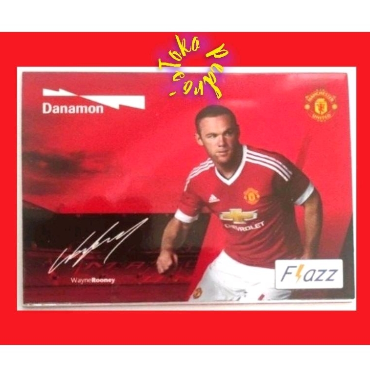 Flazz BCA Manchester United (MU) Edition - Wayne Rodney - ORI /Like eTOLL eMONEY Tapcash or Brizzi