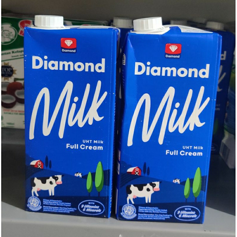 

Diamond Susu Full Cream Biru 1L 1 Liter Gojek