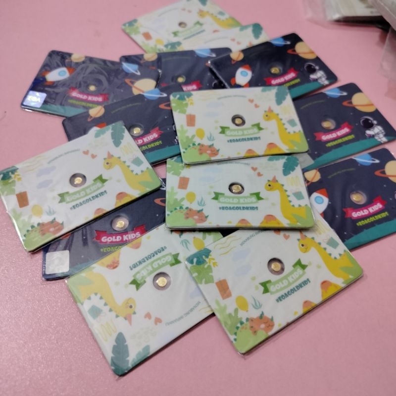 PPALGAN | EOA GOLD emas hadiah anak seri astronot dino hadiah ulang tahun tabungan