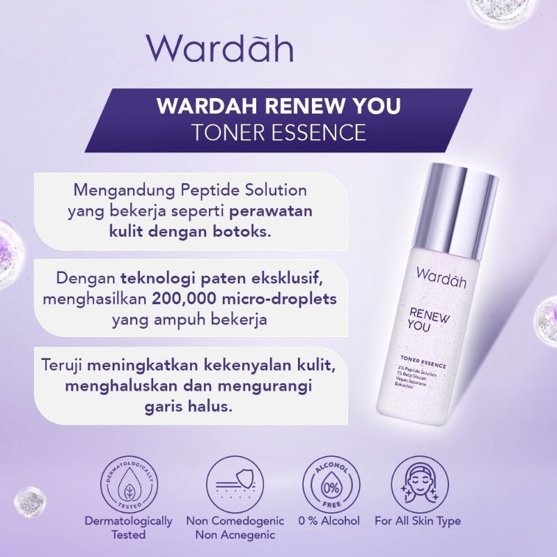 Wardah Renew You Series BPOM | Wardah Anti Aging Serum | Wardah Renew You Facial Wash