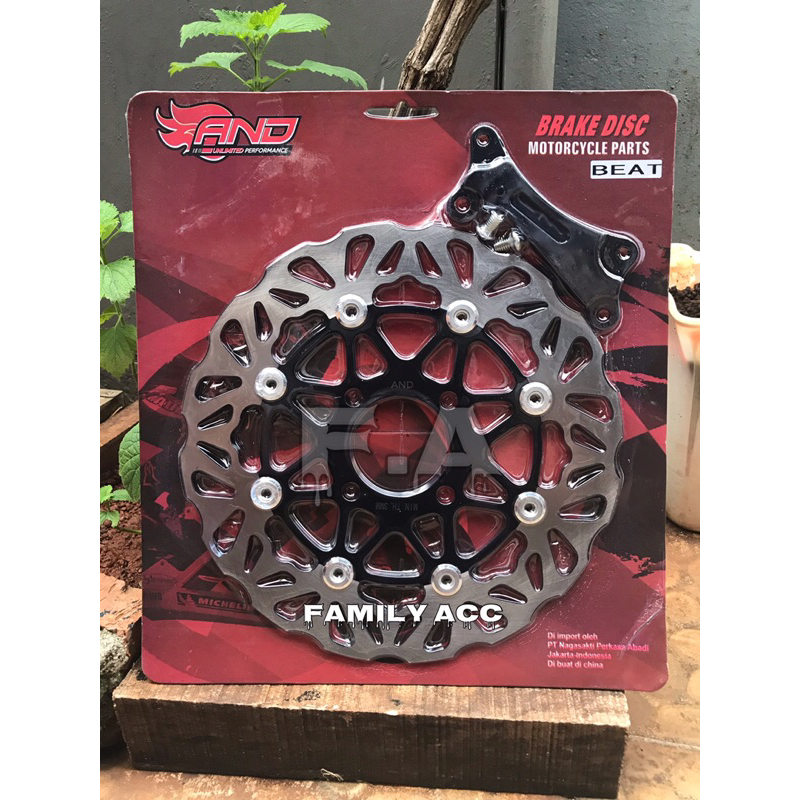 PIRINGAN CAKRAM LEBAR 260MM KIMSACO VARIASI COPY TDR/ PSM DISC BRAKE BEAT/ DELUXE SCOOPY/ VARIO 110/125/150 OLD/ GENIO/ SPACY KHUSUS LUBANG BAUT 4