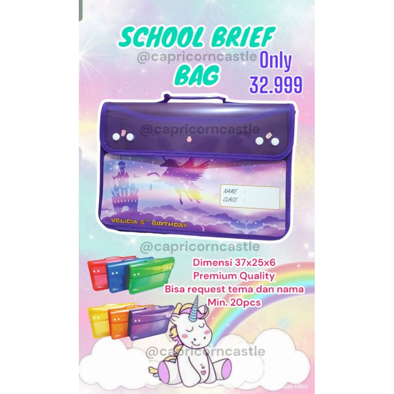 

SCHOOL FOLDER BAG BRIEF MAP SOUVENIR MURAH BAGUS