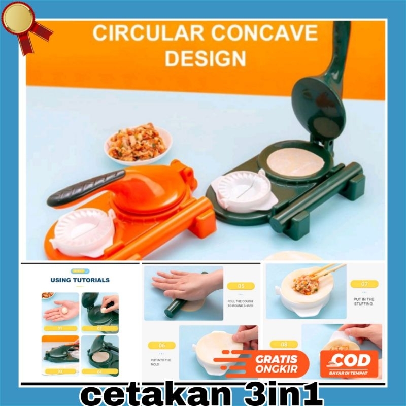 cetakan pastel 3in1 , cetakan adonan , cetakan pangsit 3in1