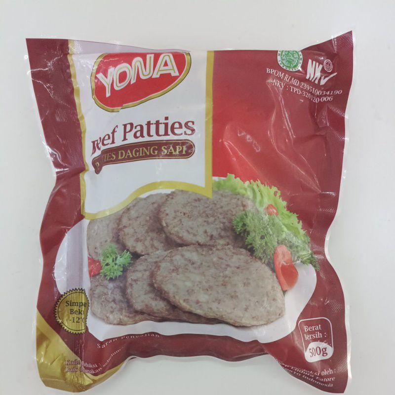 

YONA BEEF PATTIES 500 GR