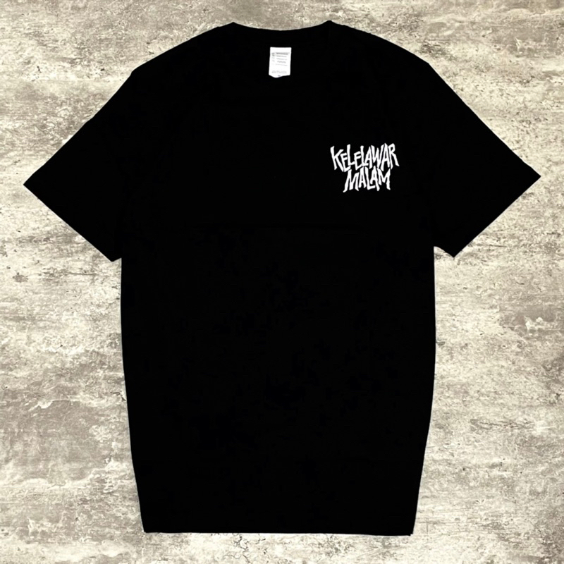 noov music merch Kelelawar Malam - Korea Tour Tshirt - Black | Official Merchandise Kaos Pria