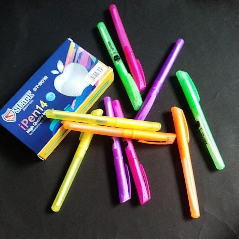 

pulpen gel iPen pen gel apel 12 pcs alat tulis