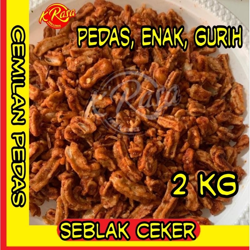 

cemilan seblak ceker 2 kg enak pedas gurih khas ciamis jawa barat