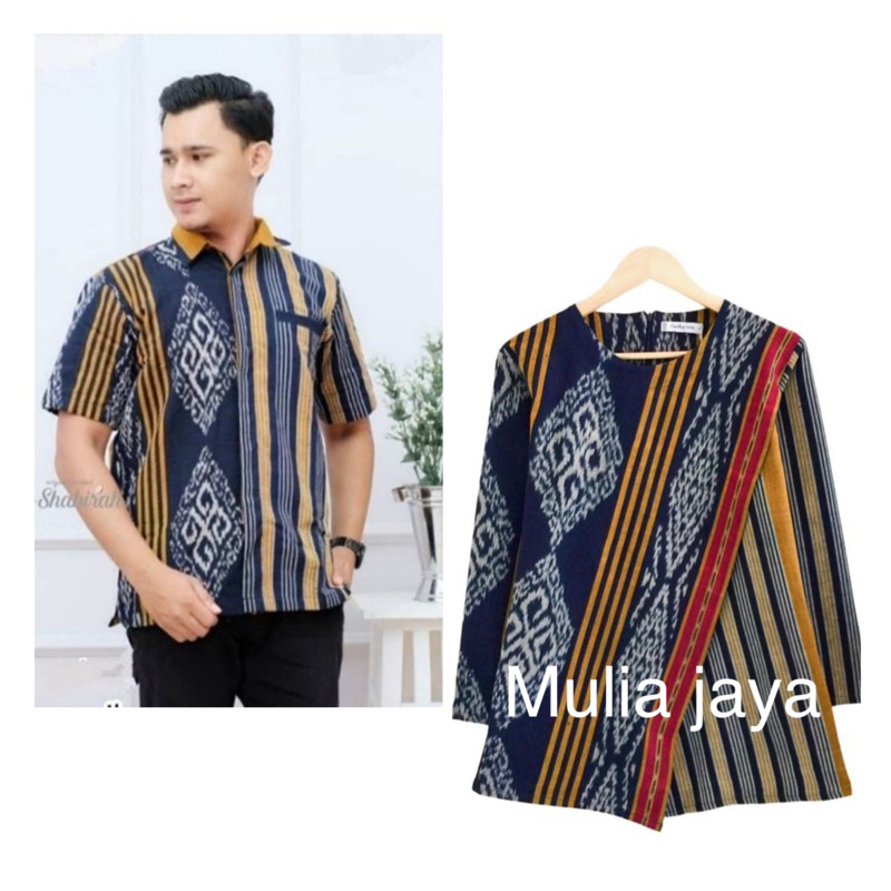 couple sarimbit setelan batik tenun original