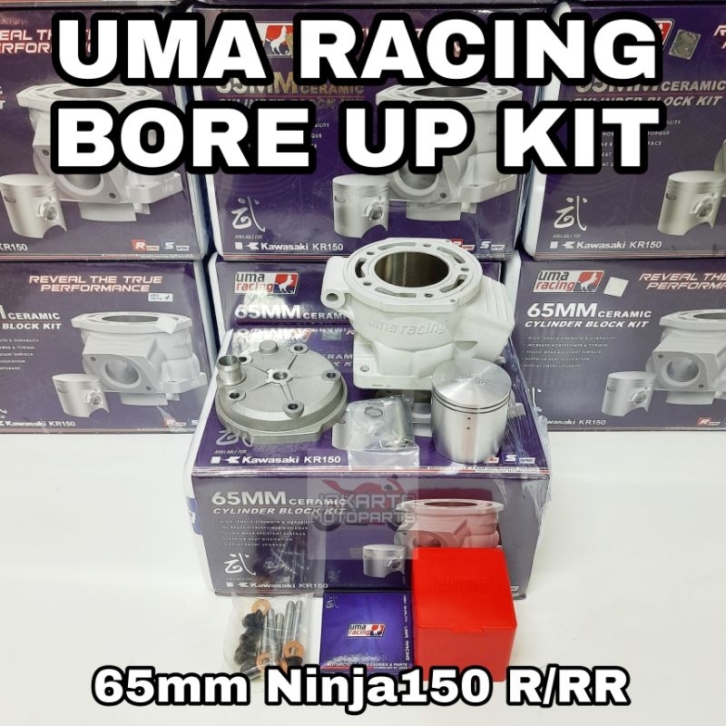 PAKET BLOCK SAHER PISTON RING BORE UP 65MM NINJA RR R 1855 UMA RACING