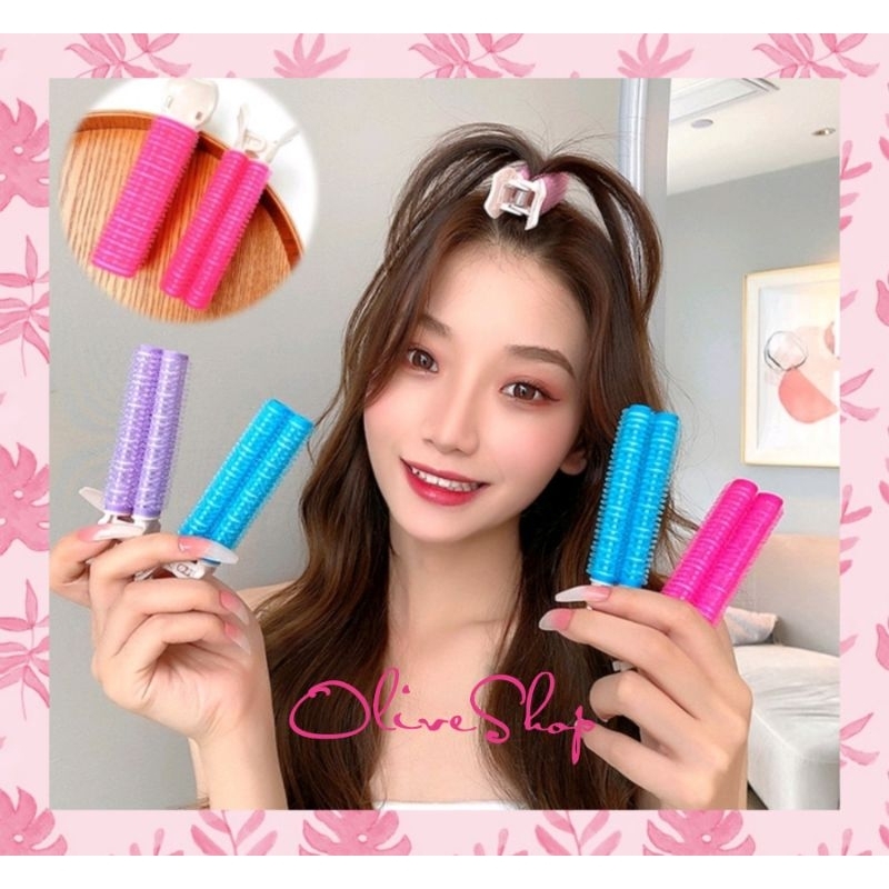 OliveShop ❤️ Roll Rambut Jepit Korea Velcro Hair Gulung Jepitan Clip Volumizing Hair Poni Roller Blow Poni