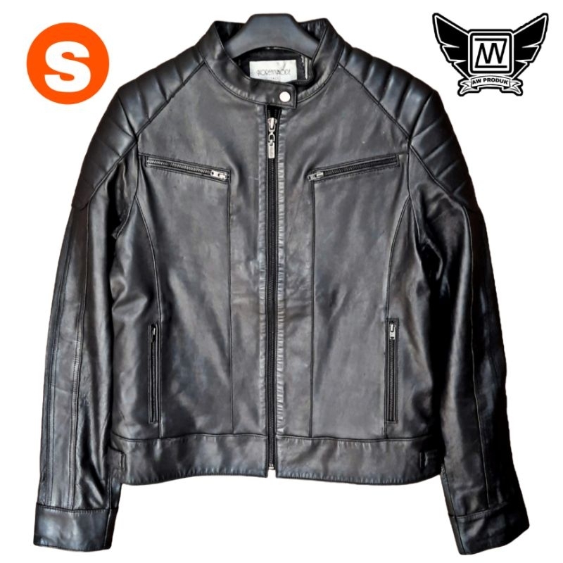 Jaket kulit Racing Biker
