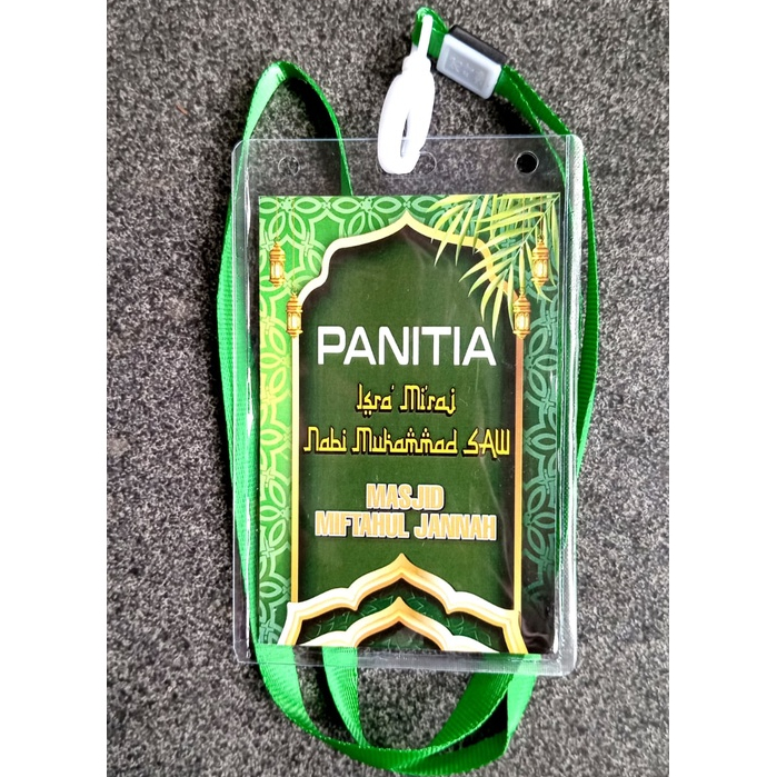 COCARD/NAMETAG PANITIA/PESERTA KEGIATAN KEAGAMAAN - UKURAN B2- BAGUS!!! TERMURAH!!!