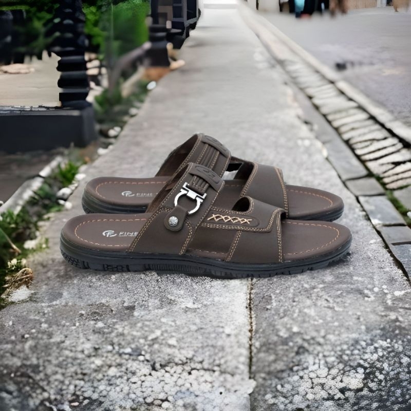 Sandal Pria Finetic Z 08 Original Sendal Casual Slop Terbaru Pria