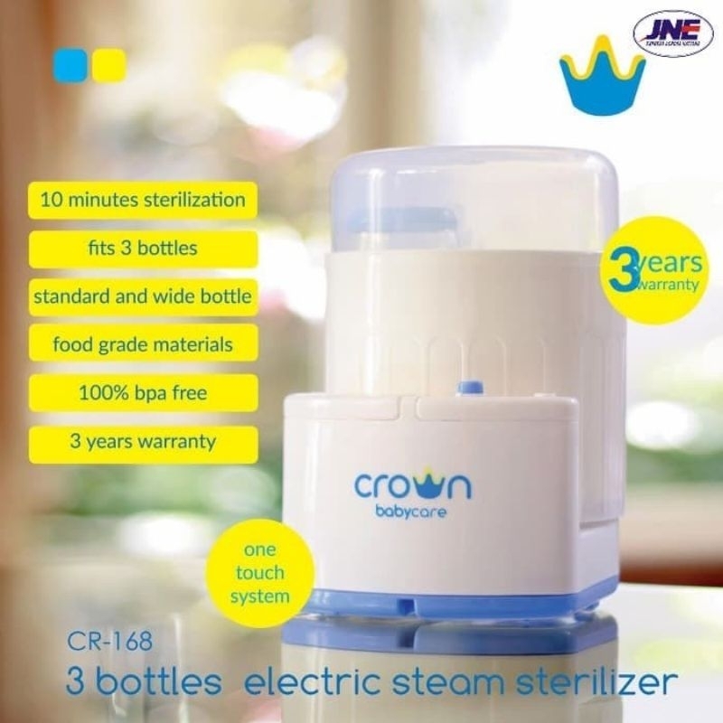 Crown Sterilizer Botol Electric Sterilisasi Botol dan Pemanasi Asi