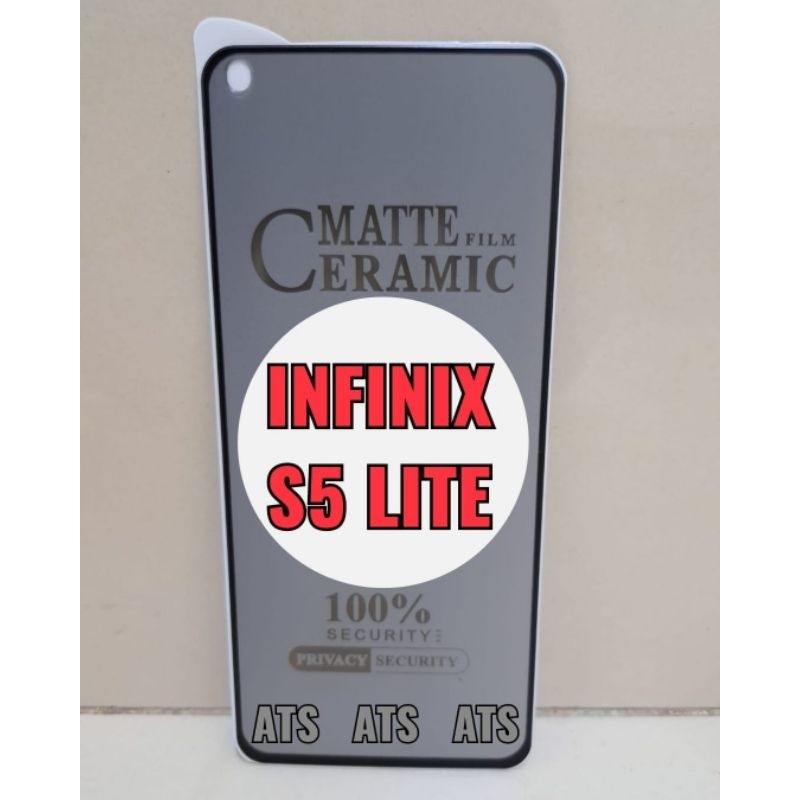 Tg Anti Gores Spy Tempered Glass Infinix S5 Lite