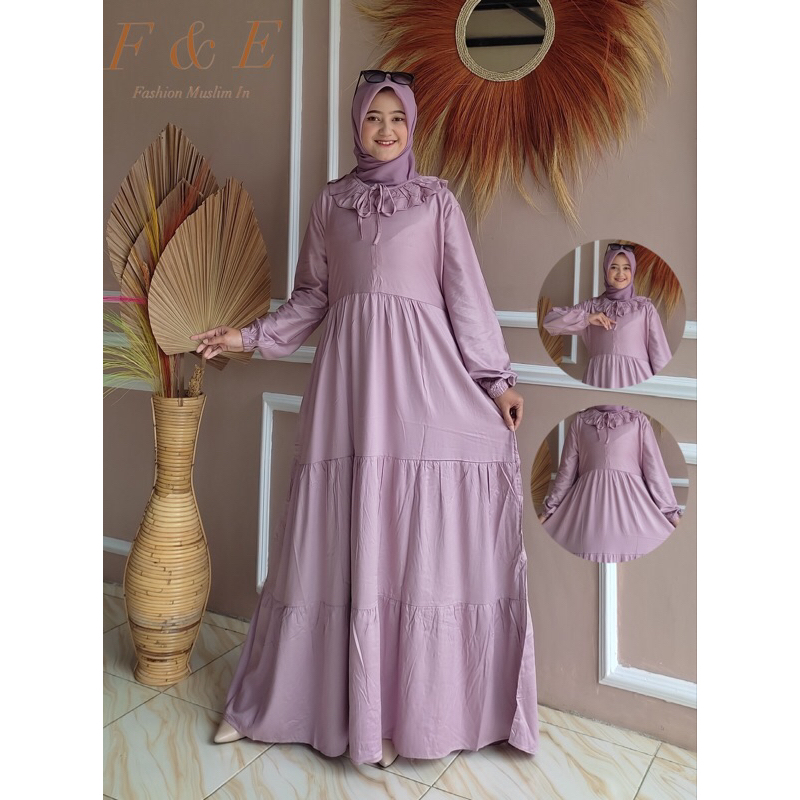 Gamis Tali Kerah, Rayon Twill Kahatex