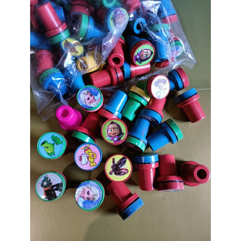 

20PCS MAINAN STEMPEL ANAK KARAKTER