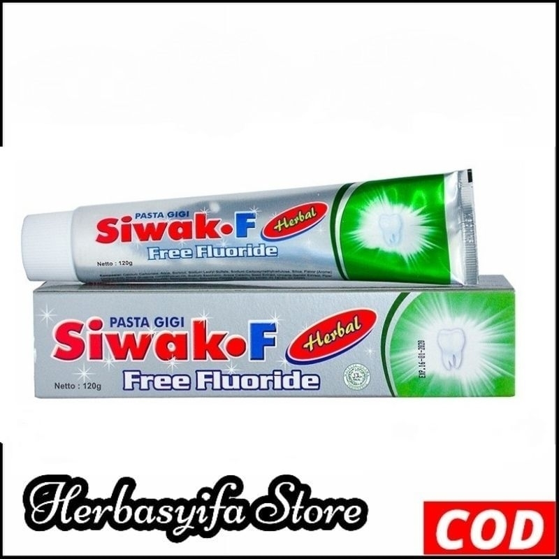 Pasta Gigi Siwak F Free Flouride 120 gram - Pasta Gigi Herbal