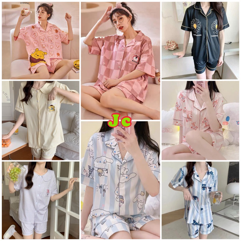 JC- Set Piyama Import HP / Piyama Import wanita Premium / Piyama import wanita murah / Piyama Korea Kekinian