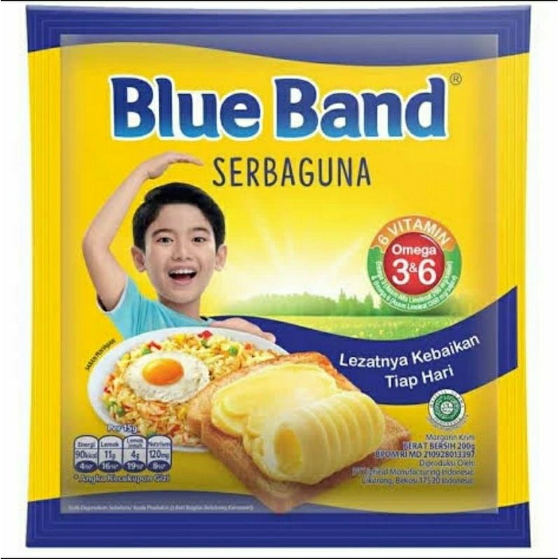 

BLUE BAND 200gr SERBAGUNA / Blue Band Margarin Mentega Serbaguna 200 gram / Blueband Margarin Serbaguna 200gr / Mentega Margarine Serbaguna Blueband / Blue Band Malang / Mentega Malang