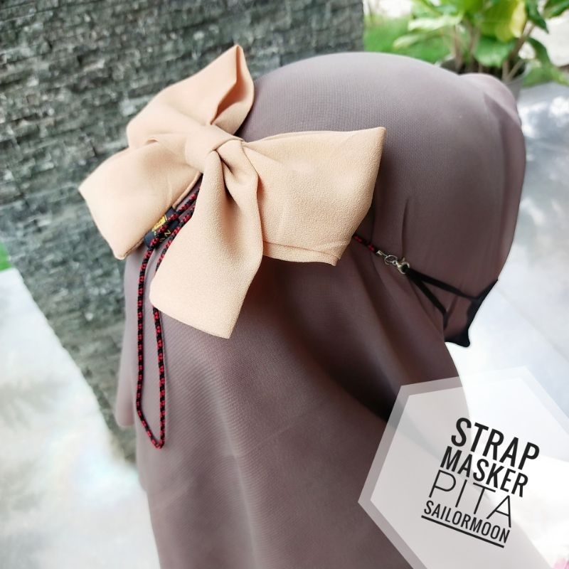 strap masker pita tarik konektor pita tali serut