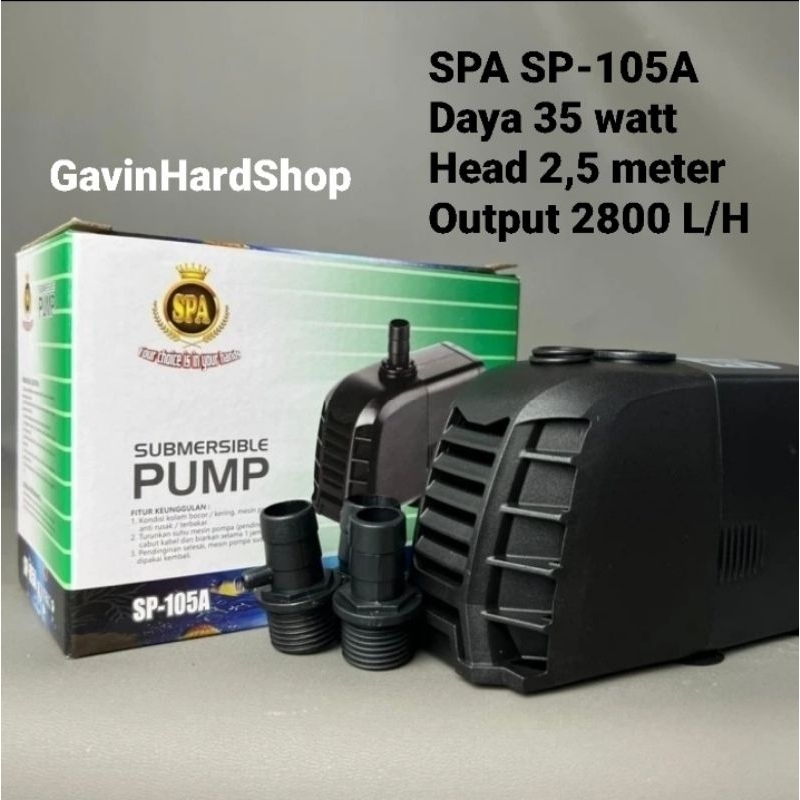 Pompa kolam aquarium pompa submersible pompa celup SPA SP-105A