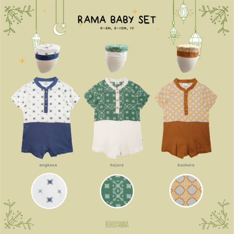 Bohopanna Rama Baby Set 0 Month s/d 1 Years - Setelan Bayi Boho Baby