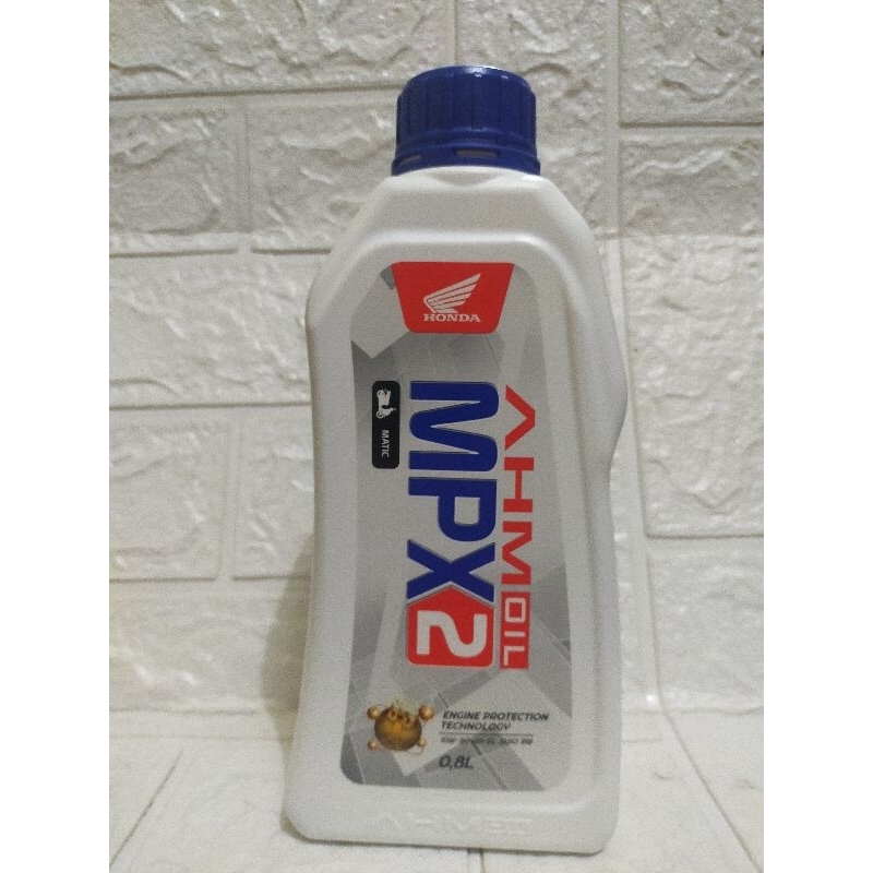 Oli Mpx2 Oil Mesin MPX 2 Honda Ahm Matic Matik 10W-30 SL 800ml original asli